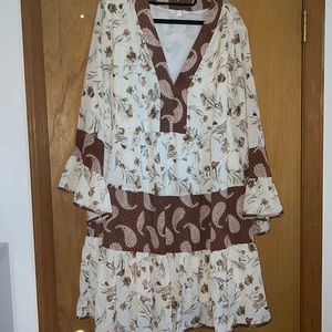 CHICSOUL boho print dress